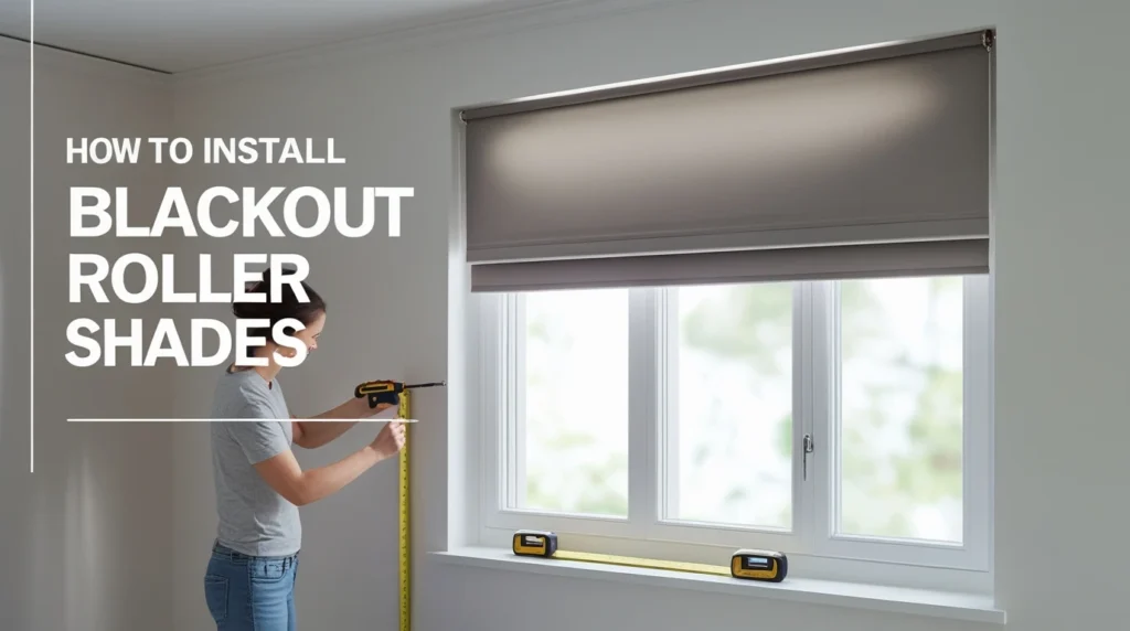 How to Install Blackout Roller Shades at Home