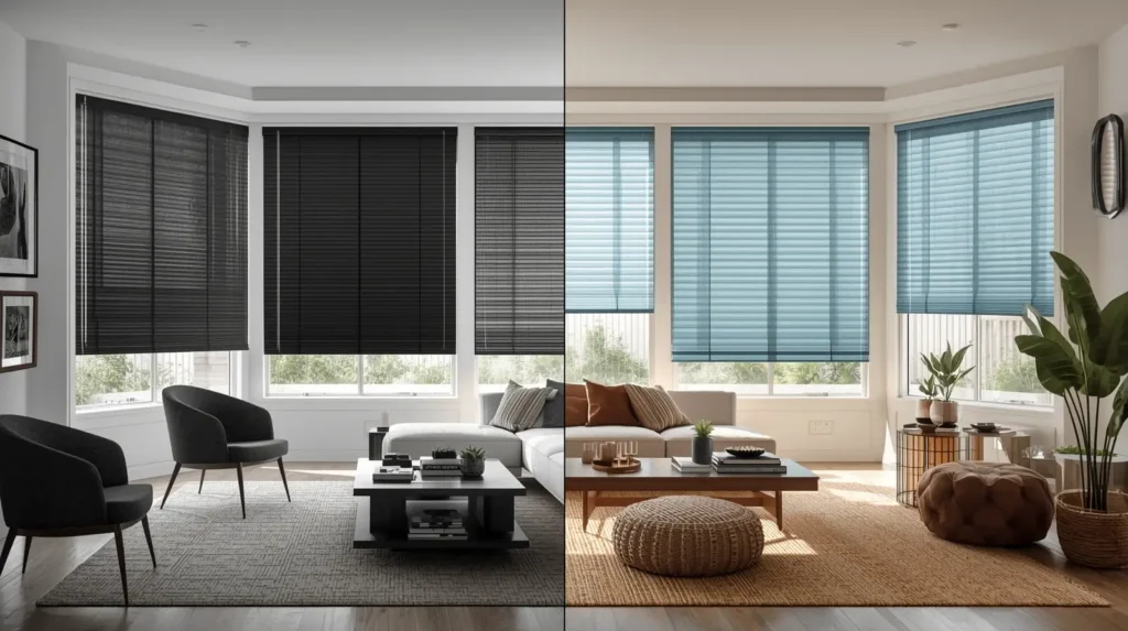 Black White Blinds vs Colored Window Blinds, Which Fits Your Style